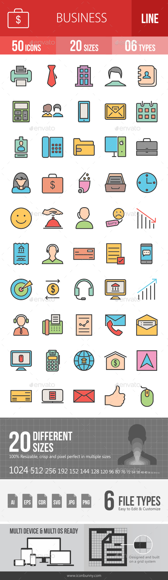 Business Line Icons - Icons