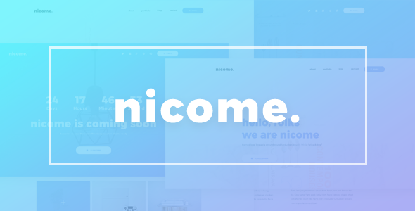 Nicome - Creative Multipurpose PSD Template