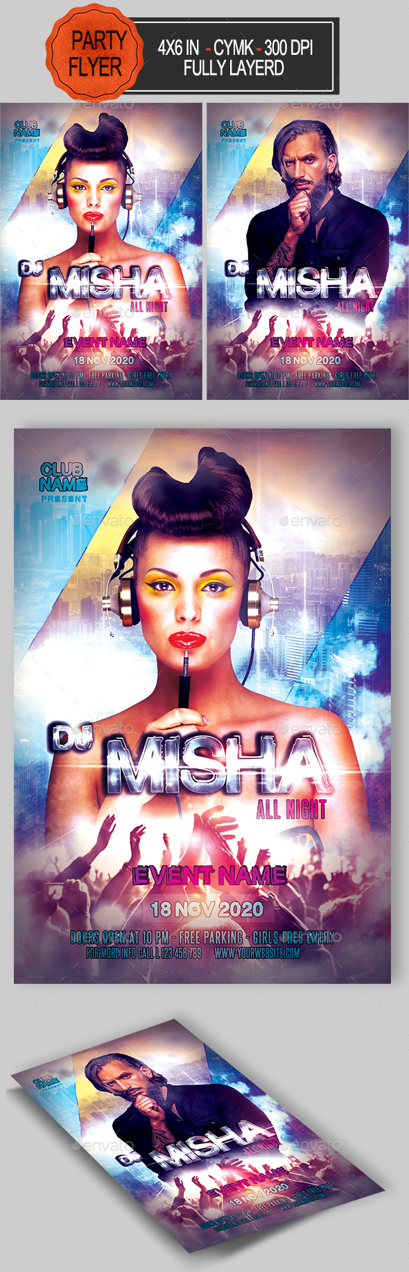 DJ Flyer - Clubs & Parties Events