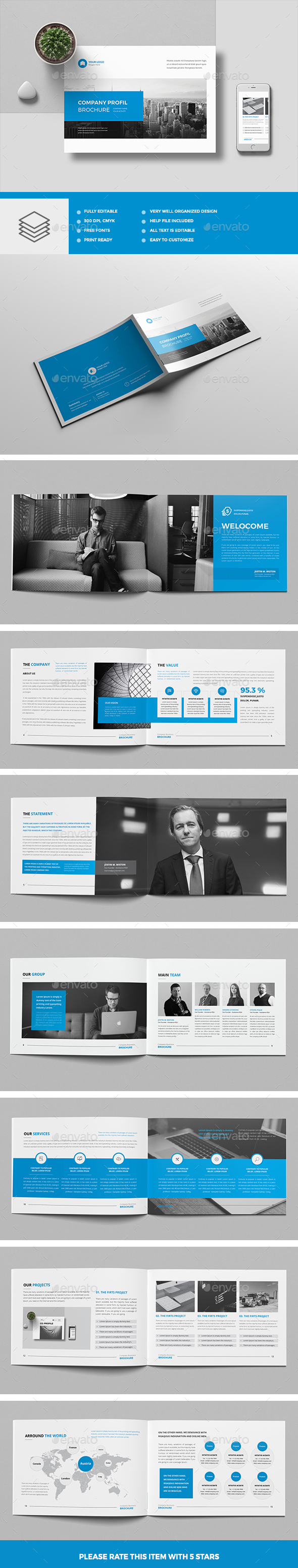 Company Profile Landscape - Corporate Brochures