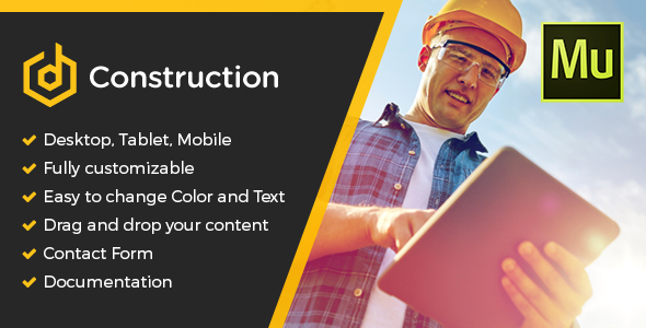 dConstruction Muse Template - ThemeForest 20505584