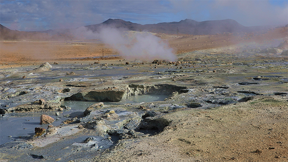 Fumarole Volcanic Boiling Mud Pots