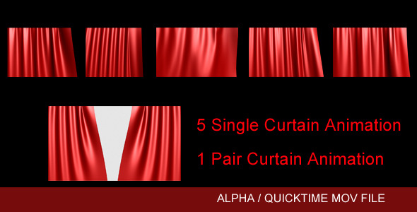 6 Curtain Animation Pack
