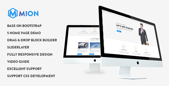 Mion - Responsive Business Service Drupal 8 Theme - Business Corporate