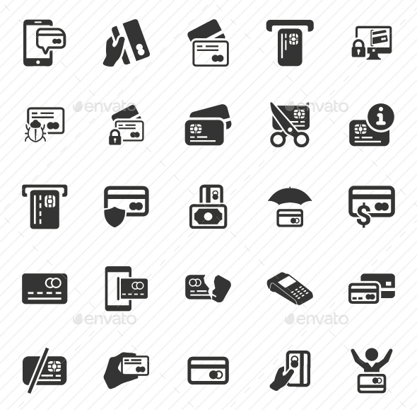GraphicRiver Credit Card Icon Gray Version 20772234 GraphicRiver Credit Card Icon Gray Version 20772234