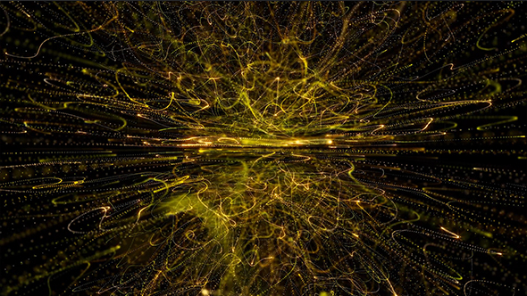 Horizon Gold Shine Particles Background