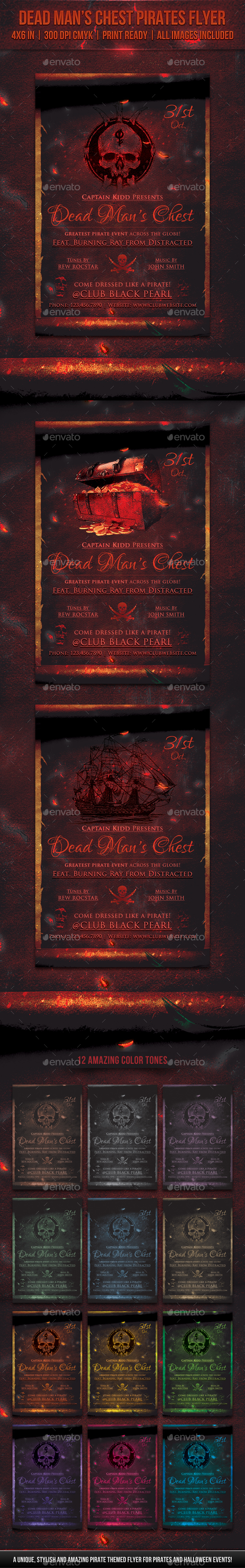 Dead Man’s Chest Pirates Flyer - Miscellaneous Events