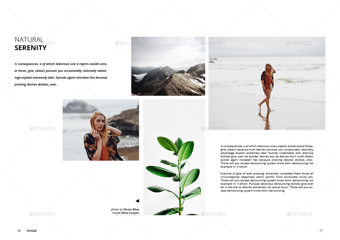 Hugge Minimal Magazine, Print Templates | GraphicRiver