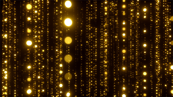 Elegant Golden Particles