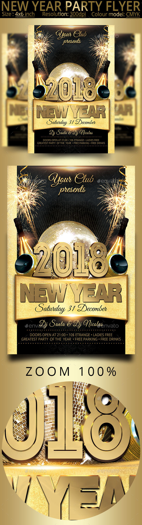 GraphicRiver New Year Party Flyer 20773766