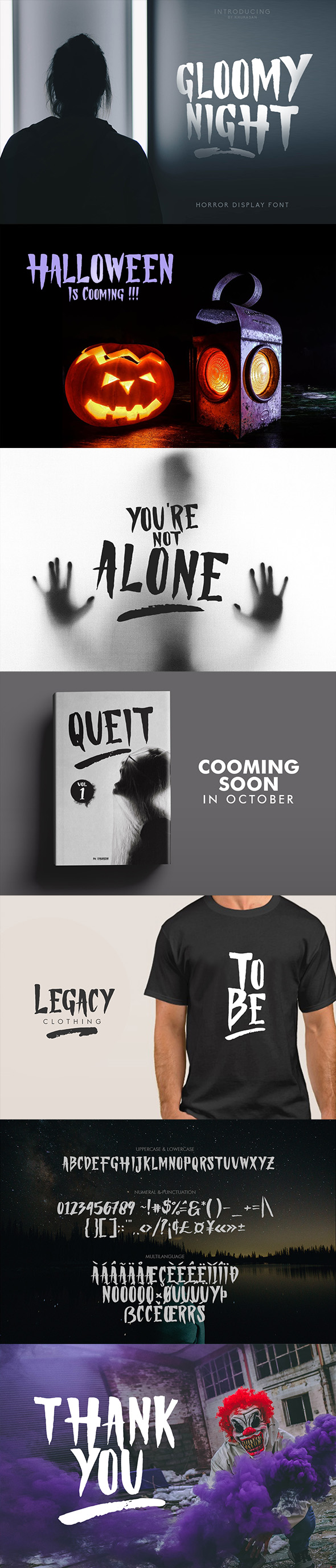 Gloomy Night - Fancy Fonts