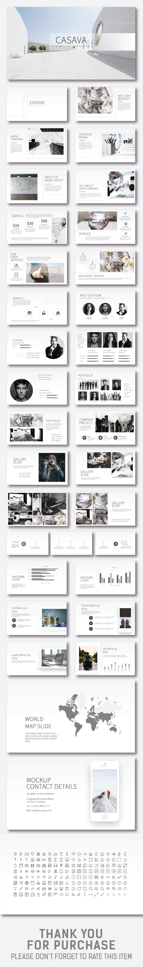 Casava Keynote Presentation - Business Keynote Templates