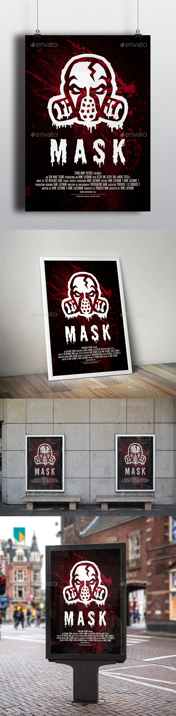 Mask - Horror Thriller Movie Poster