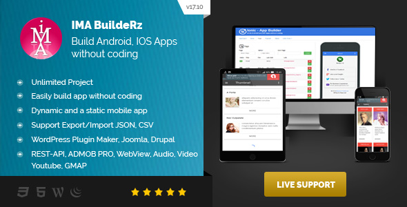Ionic Mobile App Builder - CodeCanyon Item for Sale