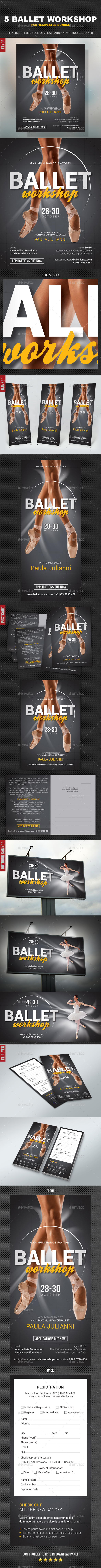 Ballet Workshop Bundle - Signage Print Templates