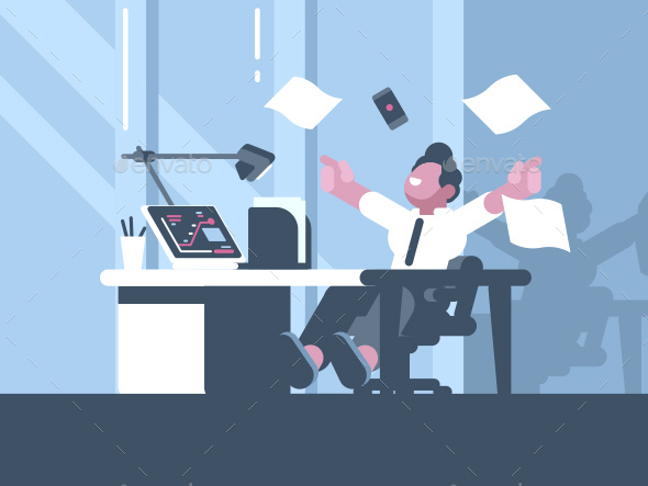 Businessman About Successful Business Deal - People Characters