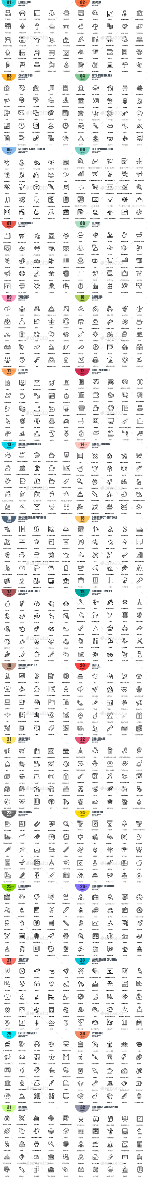 Line Icons - Icons