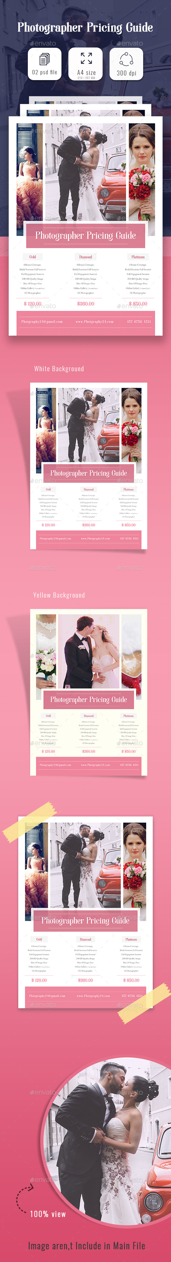 Photographer Price Guide - Flyers Print Templates