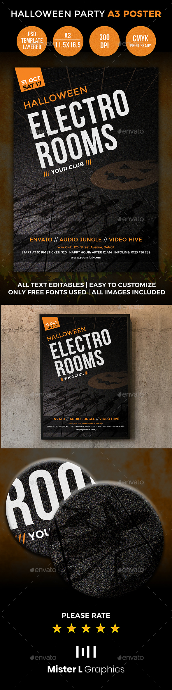 Halloween Poster - Clubs & Parties Events