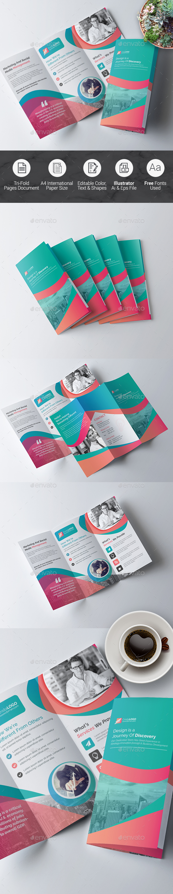 GraphicRiver Tri fold Brochure Template 20774890