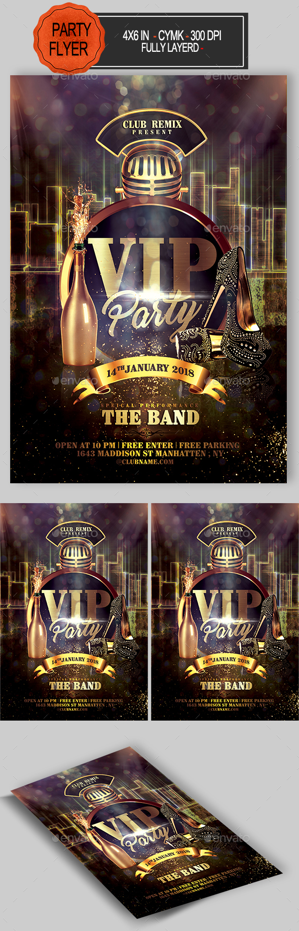 VIP Party Flyer - Clubs & Parties Events