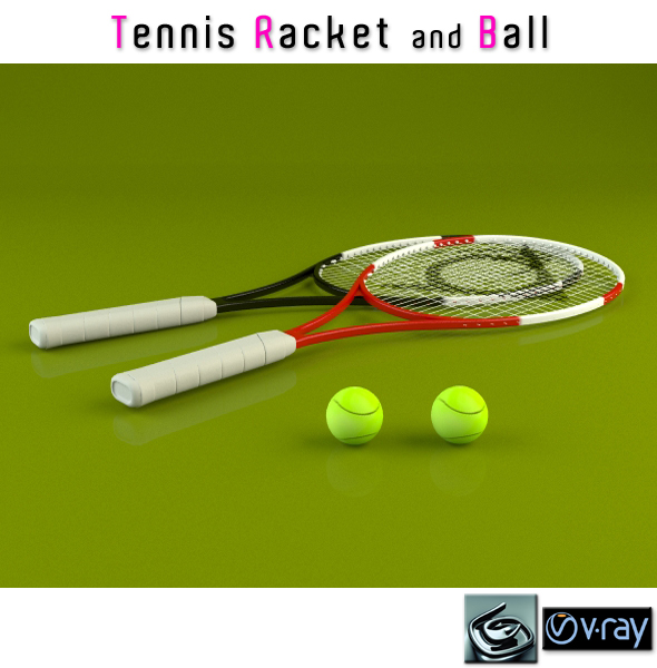 Tennis Racket and - 3Docean 20775214