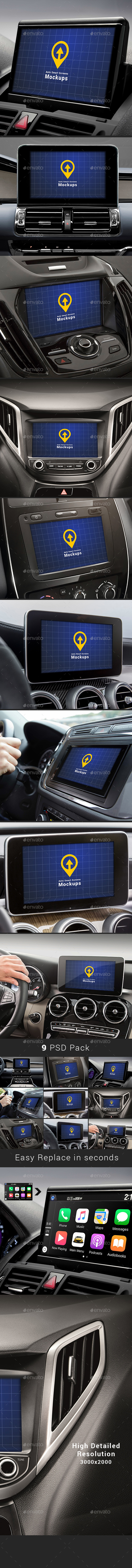 Auto Smart Screens Mock-ups - Miscellaneous Displays