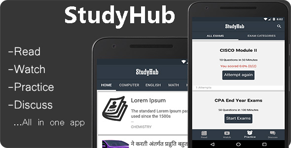 CodeCanyon StudyHub Android Studying App 20775717 CodeCanyon StudyHub Android Studying App 20775717