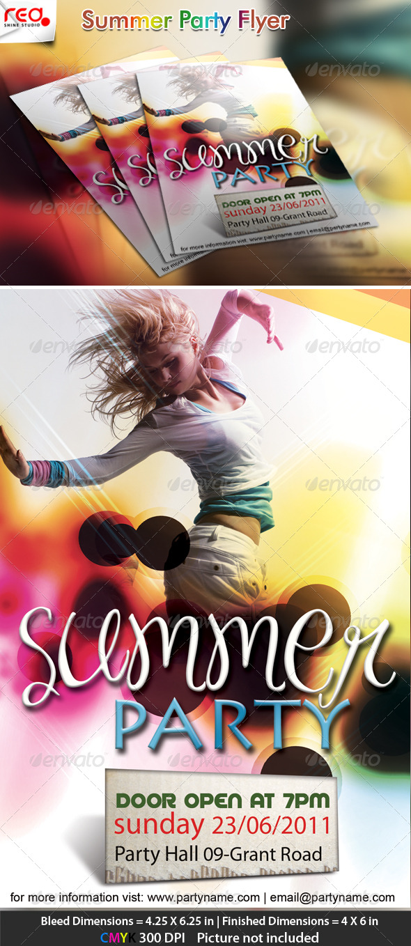 Music Club Night Party Poster/Flyer Template - Clubs & Parties Events