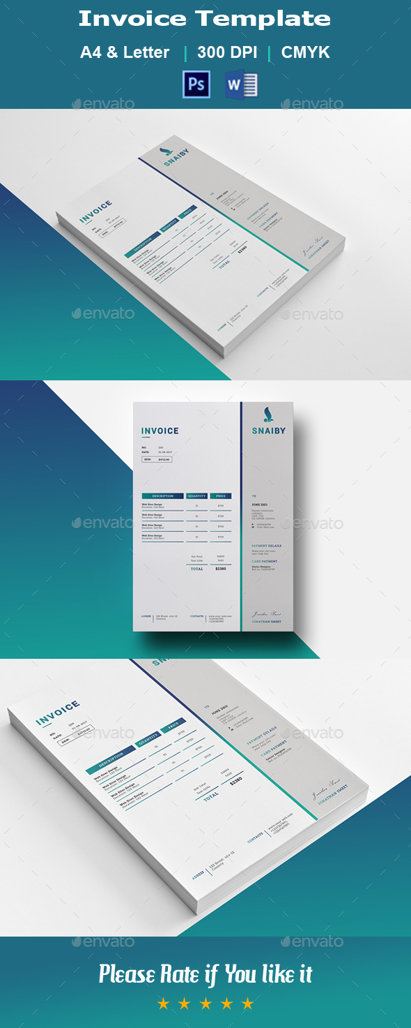 Invoice V01 - Proposals & Invoices Stationery