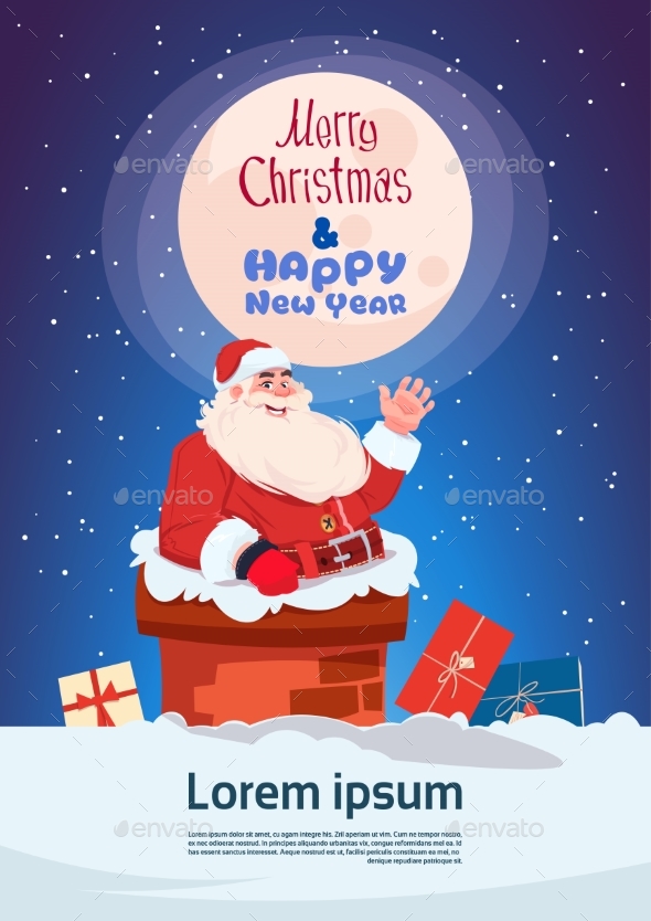 Merry Christmas and Happy New Year Greeting Card - Christmas Seasons/Holidays