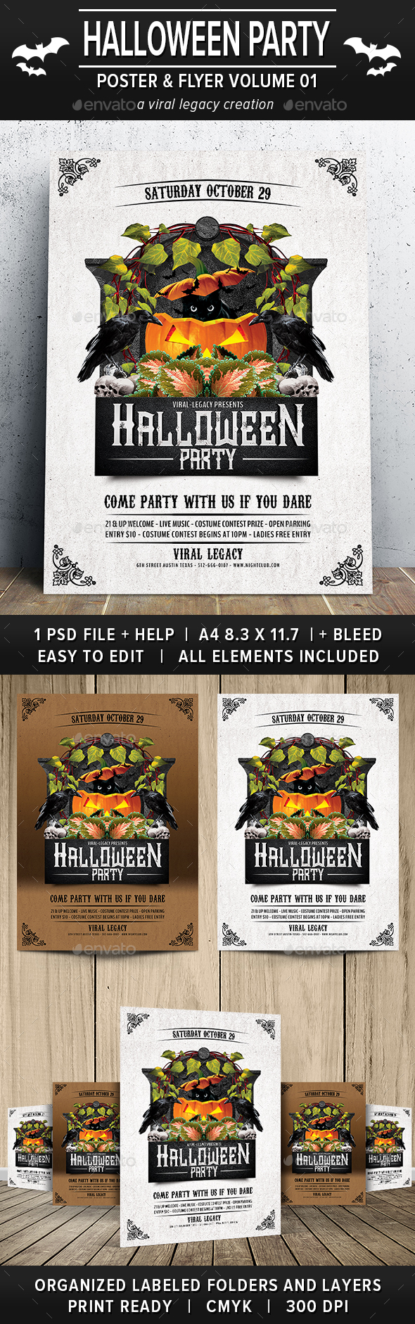 Halloween Party Poster / Flyer V01