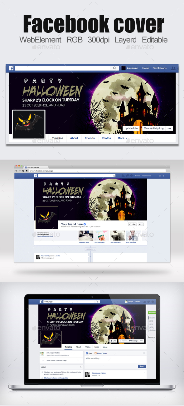 Halloween Facebook Timelines - Facebook Timeline Covers Social Media
