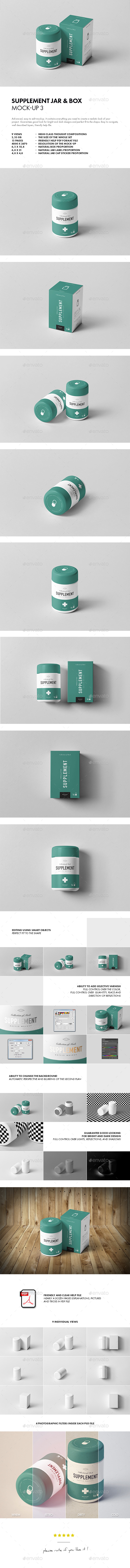 Supplement Jar & Box Mock-Up 3 - Miscellaneous Packaging