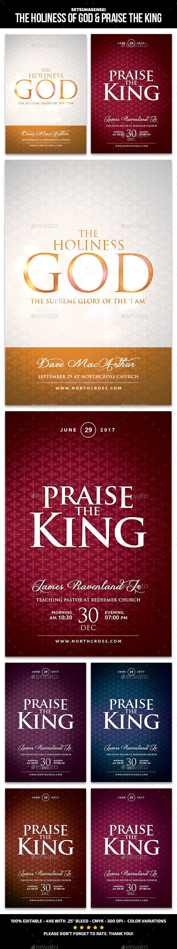The Holiness of God Church Flyer - Church Flyers