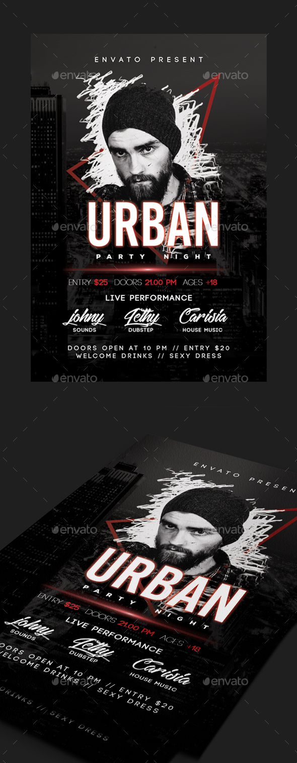 Urban Dj Guest Flyer