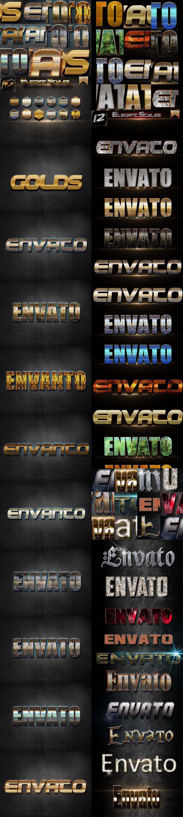 30 Bundle 3D Text Styles D30-D32