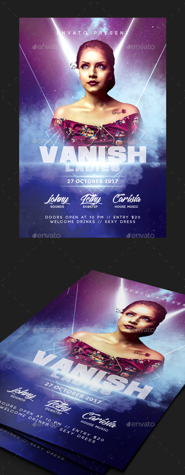 Ladies Night Flyer - Clubs & Parties Events
