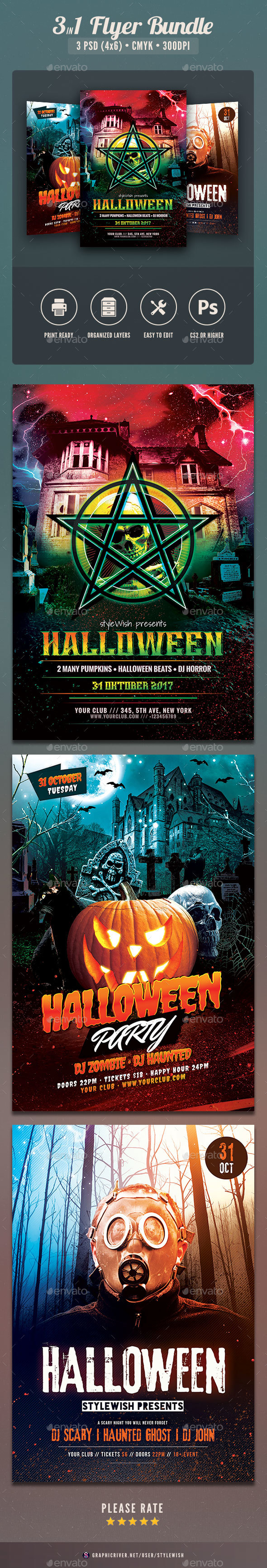 Halloween Flyer Bundle Vol.04