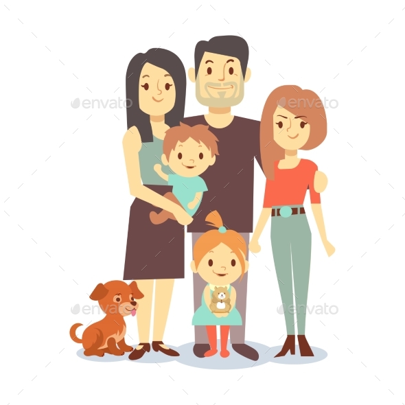 Flat Family with Pets