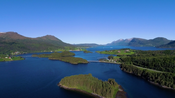 Aerial Footage Beautiful Nature Norway alt