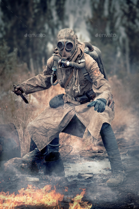 Nuclear post apocalypse survivor Stock Photo by Getmilitaryphotos