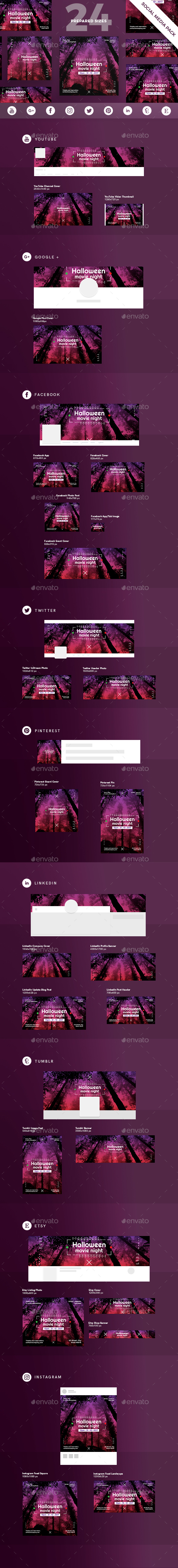 Halloween Movie Social Media Pack - Miscellaneous Social Media