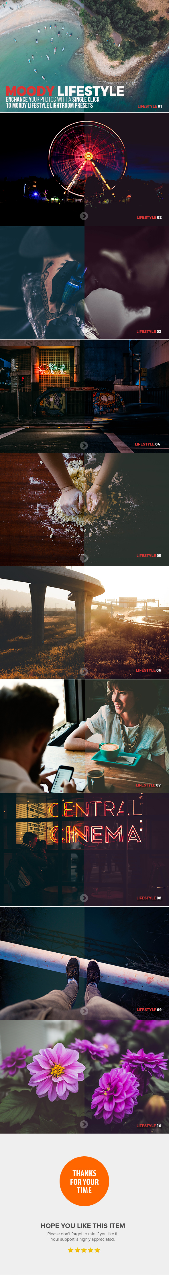 10 Moody Lifestyle Lightroom Presets - Lightroom Presets Add-ons