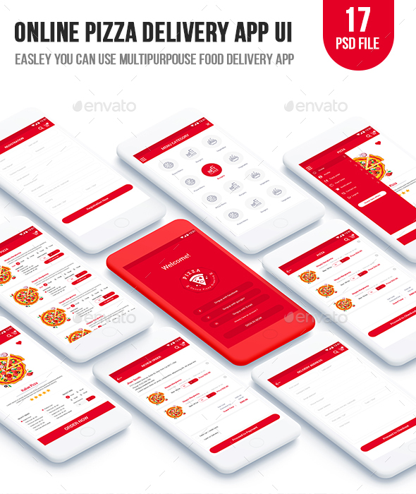 GraphicRiver Online Pizza Delivery App UI 20787998 GraphicRiver Online Pizza Delivery App UI 20787998