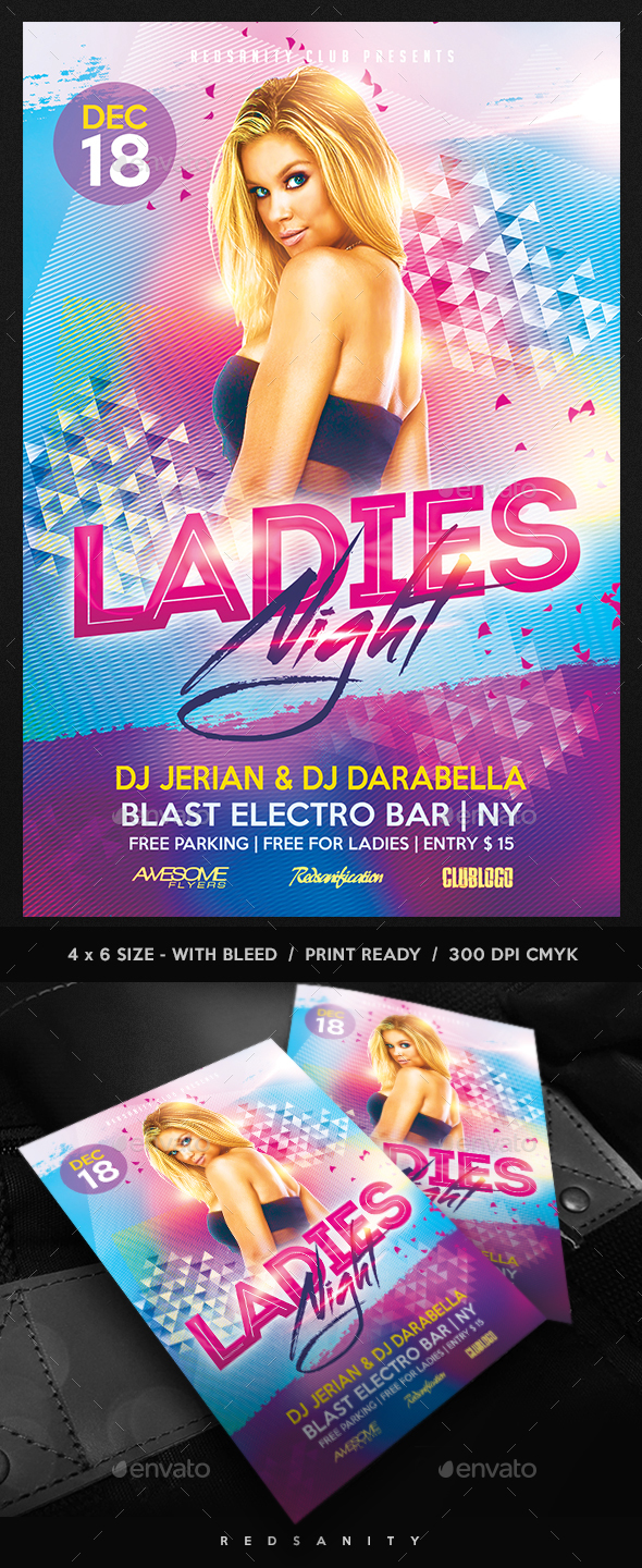 Ladies Night Flyer - Clubs & Parties Events