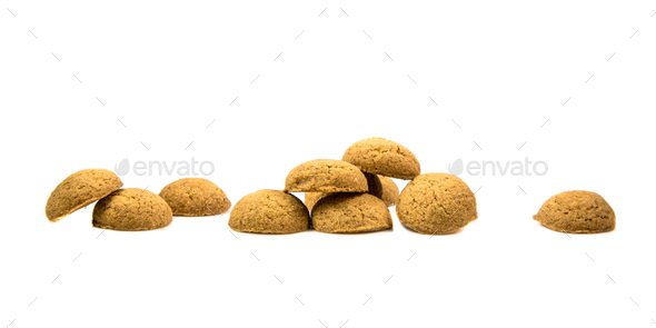 Row of Pepernoten cookies - Stock Photo - Images
