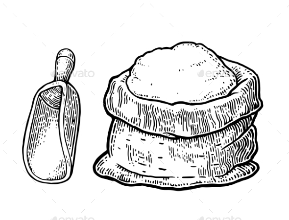 Sack with Whole Flour - Miscellaneous Vectors