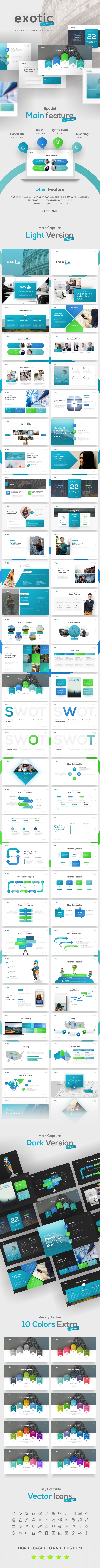 Exotic Project Presentation Template - Business PowerPoint Templates