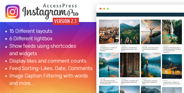 AccessPress Instagram Feed Pro - CodeCanyon Item for Sale